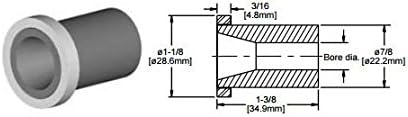 Kennametal 1919860 3/8" T198 Series tungsten carbide straight bore flanged insert