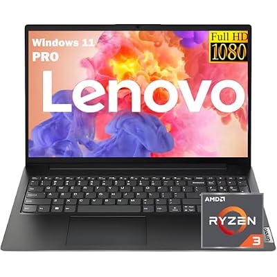 Lenovo 2026 New V15 Laptop for Student & Business, Powerful AMD Ryzen 3 7320U Beat i7-1065G7, 15.6 inch FHD, 16GB RAM, 256GB SSD, Ethernet Port RJ-45, Windows 11 Pro, Long Battery Life, No Mouse