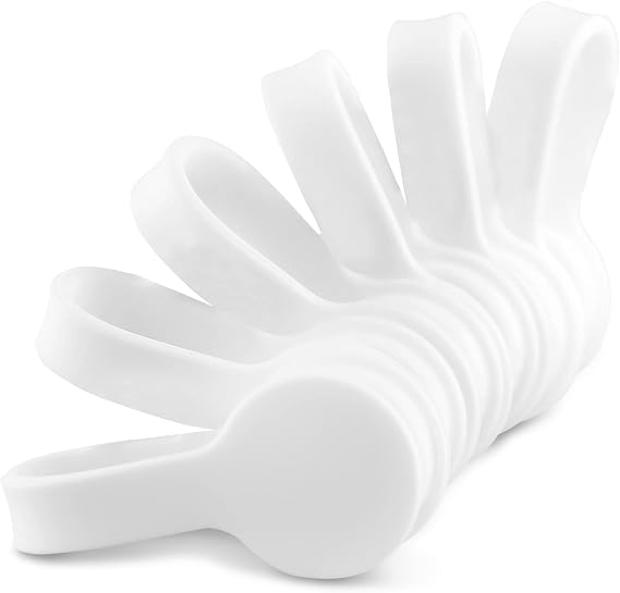 Viaky Magnetic Cable Ties 6-Pack,Silicone Cord Ties Cable Straps,White