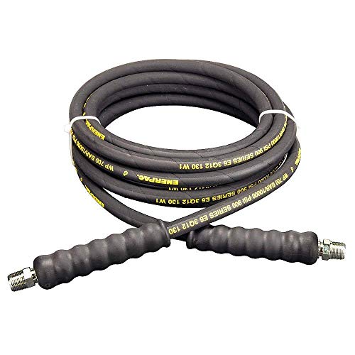 Enerpac H-9220 High Pressure Hydraulic Hose, 900 Series, 20 Length, 0.25 Diameter, Black