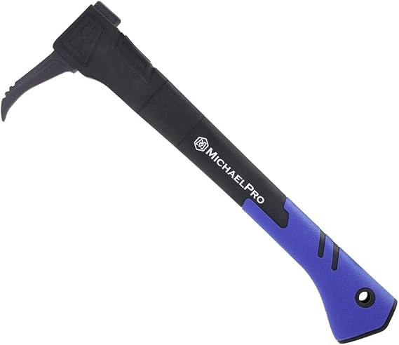 MichaelPro 16-Inches Hookaroon, Forged Steel Pickaroon with Weather-Resistant and Shock Absorbing Handle for Logging, Log Lifting and Dragging | MP004024