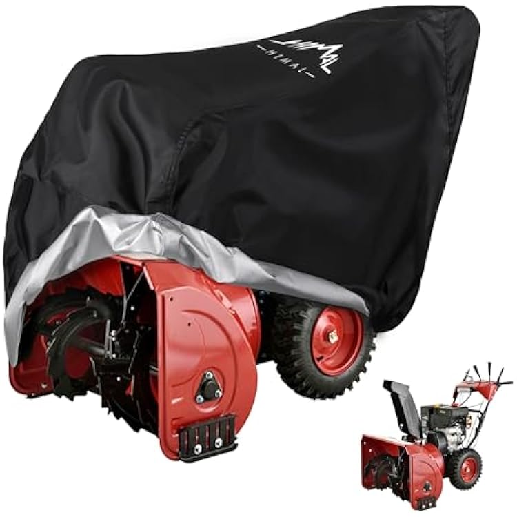 Himal Outdoors Snow Blower Cover-600D Heavy Duty Polyester,Waterproof,UV Protection,Universal Size for Most Electric Two Stage Snow Blowers 47 L x 32 W x 40 H L