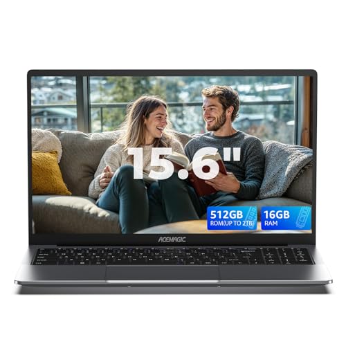 AOC Laptop, 16.1 FHD Display, Ryzen 7 Octa-Core CPU, 16GB RAM 512GB SSD, Laptop Computer, Wi-Fi 6, Backlit Keyboard, HDMI, USB3.2, Type-C, 53Wh Battery, Metal Shell