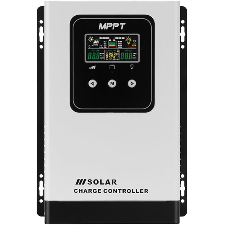 100A MPPT Solar Charge Controller,12V24V48V AUTO Solar Battery Regulator PV Max 250V for Sealed Lead Acid Gel and Lithium Battery