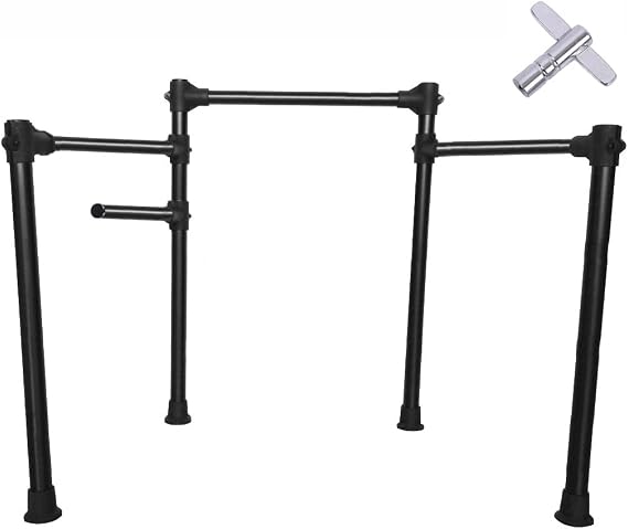 Alesis Nitro Max/Nitro Mesh/DM Lite/Burst Kits Electronic Drum Full Stage Rack and Silverline Audio Drum Key Bundle - 1 1/8 inch Tubing