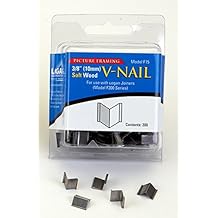 Authentic Logan F15 V-Nails (200 PCS), 3/8 Length for Softwood Frames, Use in Logan Joiners for Picture Framing