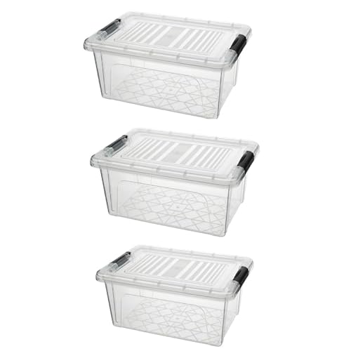 30 LT 3 Storage Containers with Storage Box Lock