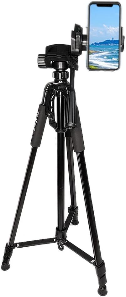 Coverzone Tripod 150 Cm Tripod Neepho with Thick Sturdy Aluminum Thick Body Professional Phone Holder Bag (170cm Thick with F8840 Bluetooth Control)