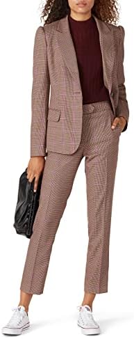 MILLY Women's Kristen Check Plaid Pant