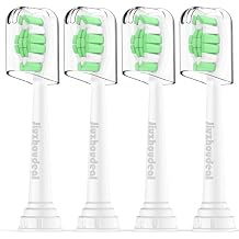 Replacement Heads for Philips Sonicare Toothbrush, Replacement Brush Heads Compatible with Phillips Sonicare Electric Toothbrush, 4-Pack, White