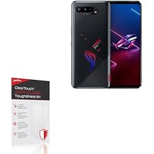 BoxWave Screen Protector Compatible With ASUS ROG Phone 5s - ClearTouch Anti-Glare ToughShield 9H (2-Pack), Anti-Glare 9H Tough Flexible Film Screen Protector