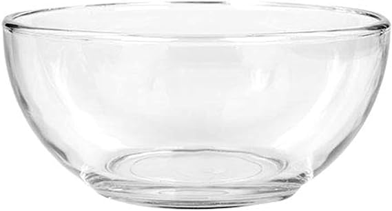 Clear Glass Bowls, 6 in. for Kitchen Prep, Dessert, Dips, Soups, Salads, Cereal, and Candy Dishes or Nut Bowls (1)