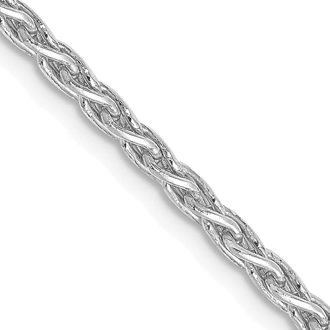 Core Gold 14k WG 2.25mm Parisian Wheat Chain