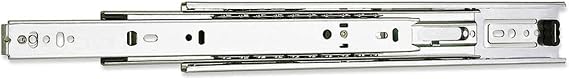 Drawer Slide,Side/Bracket Mount,Full,Soft Close,PK2,1/2"W