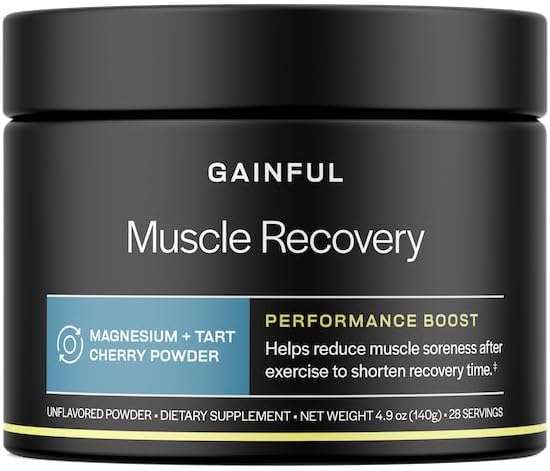 Gainful Recovery Boost Powder, Muscle Recovery & Sleep Support, 1.76 oz