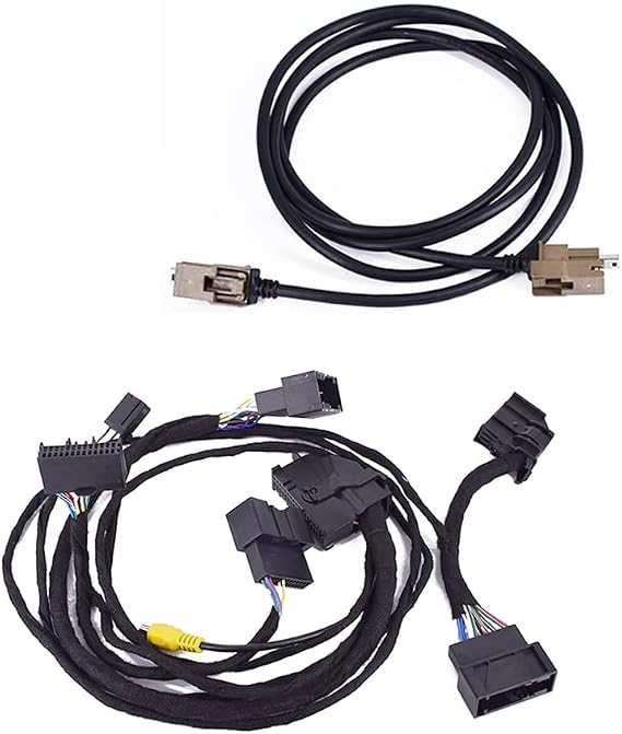 Sync 1 to Sync 3/Sync2 to Sync3 Upgraded Super Load Power Harness Adapter 4" to 8" PNP Fits for 2015-2020 Ford F-150 Edge Fusion Mustang USB Interface Module Adapter APIM Wire With 8 Wire Ties Kit