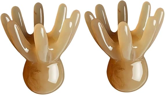 Healvian 2pcs Octopus Scalp Massager Hair Brush for Muscle Relaxation and Lightweight Use at Home or Outdoor Unique Ergonomic Resin Design for Deep Head Massage