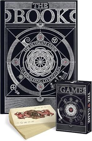 The Book + Playing Cards: Ultimate Guide for Rebuilding Civilization. A must-have for adults, this inspirational artifact is a knowledge powerhouse with 400+ pages of engaging, detailed illustrations