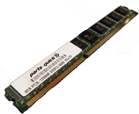 8GB Memory Upgrade Supermicro B9DRI Motherboard DDR3L ECC PC3L-12800 1600MHz 240 pin Registered VLP DIMM RAM (PARTS-QUICK Brand)