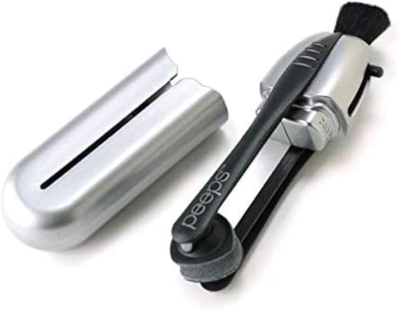 Carbon Klean Peeps Eyeglass Lens Cleaner - Efficient and Durable Carbon Microfiber Technology - Exclusively Used by NASA - 500 Uses (Space Gray)