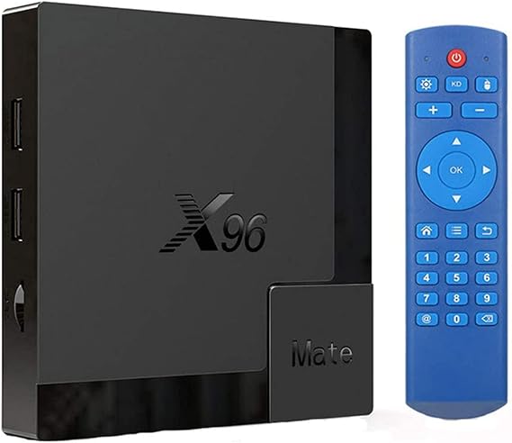 X96 Mate Android 10.0 TV Box, Smart TV Box AllwinnerH616 Quad Core ARMCortex A53 CPU, Dual WiFi 2.4GHz / 5GHz,4gb+64gb