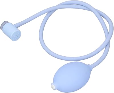 Sitz Bath Flusher Tube, Soft Silicone Flush Hose for Sitz Bath Seat, Wash Anus Squeeze with Large Nozzle, Simple for Baby, Pregnant, Woman, Bedridden Patients, Blue Blue