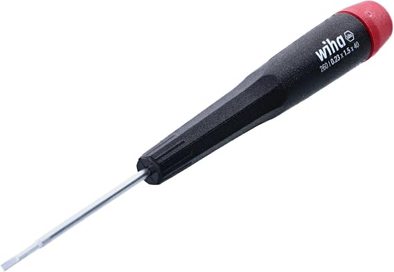 Wiha 96015 Slotted Screwdriver with Precision Handle, 1.5 x 40mm