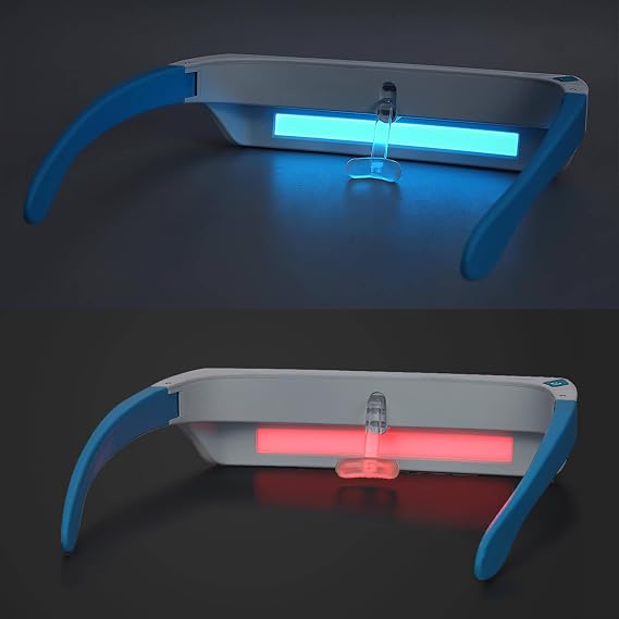 Red & Blue Light Therapy Glasses for Eye Comfort & Daily Wellness