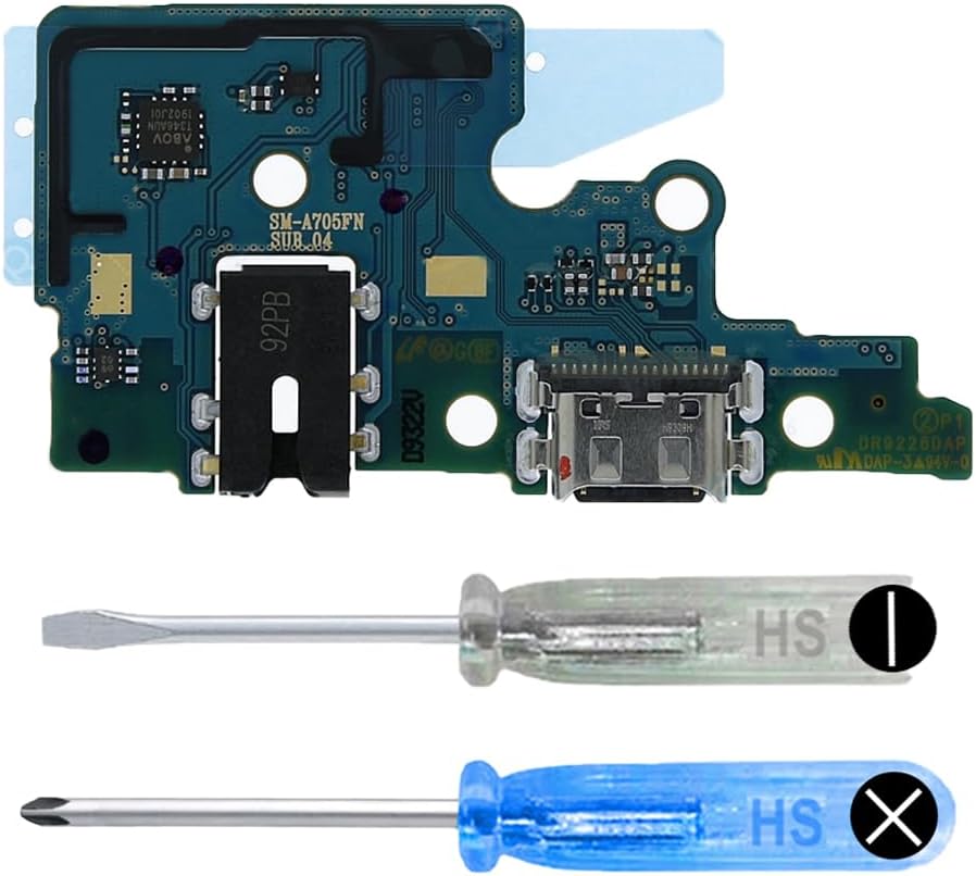MMOBIEL Dock Connector Compatible with Samsung Galaxy A70 2019 - Charging Port - Headphone PortMicrophone Replacement - Type C - Incl. Screwdrivers