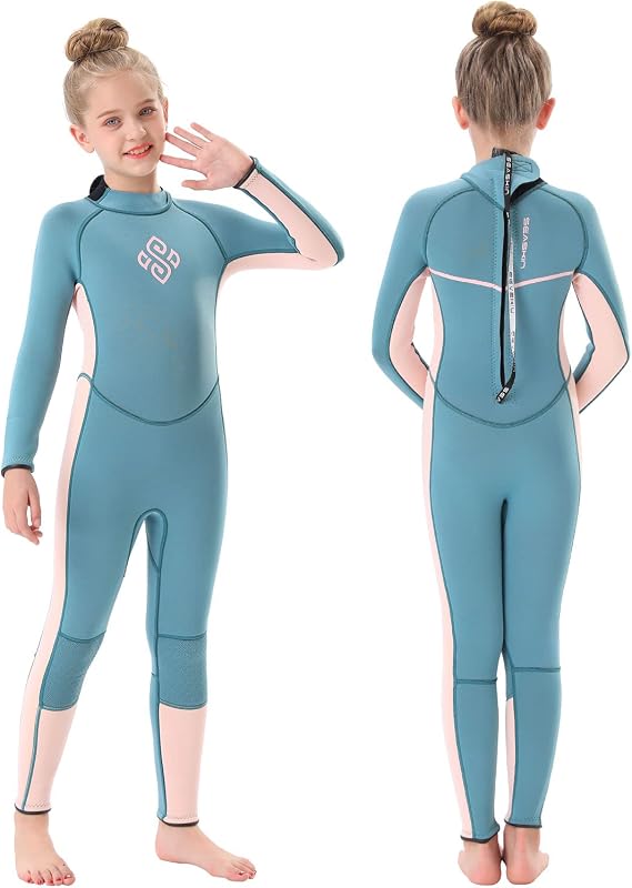 Seaskin Kids Wetsuit for Boys Girls Toddlers 2mm Neoprene Thermal Swimsuits