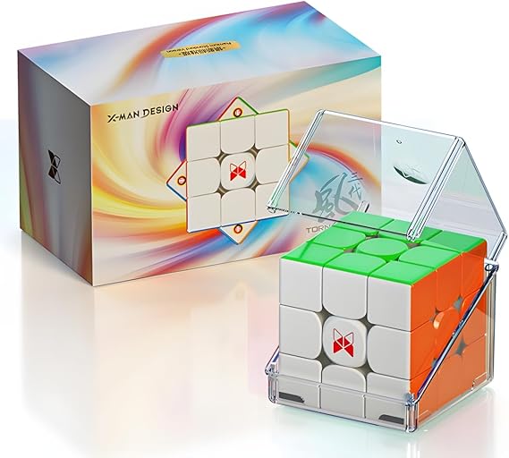 Bukefuno QY Toys Tornado V3 M 3x3 New Standard Magnetic Speed Magic Cube 3x3x3 Tornado Stickerless Magnetic Cubes Puzzle(Standard)