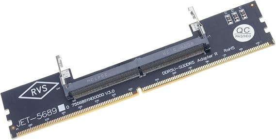 DDR5 Laptop to Desktop Memory Adapter Card U-DIMM Converter for Memory Testing Tool