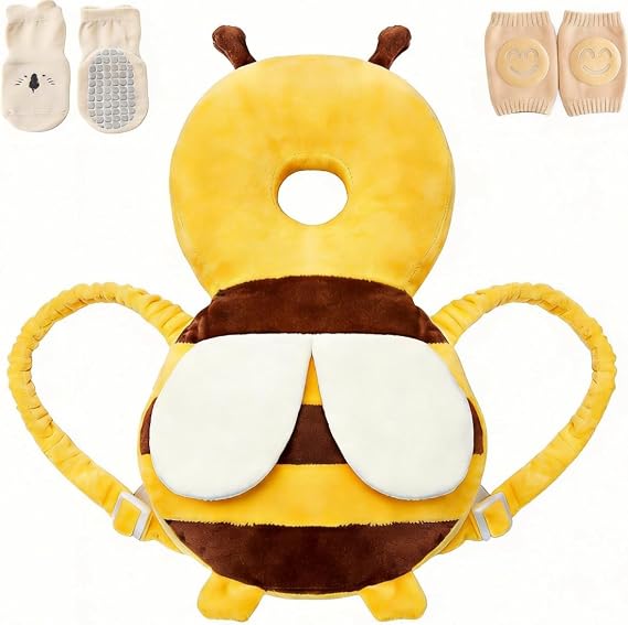 Baby Head Protector Adjustable Head Protection Backpack with Safety Mat Suitable for Head Protection, Crawling and Walking for Preschool Babies Walker Head Protector Toddler