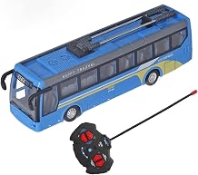 Bewinner RC Truck Remote Control Bus, High Simulation All Directions Driving Rechargeable RC School Bus, for Children