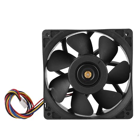 High Performance 120mm Double Ball Bearing Cooling Fan, 6000RPM 12V DC 4Pin, for PC Case CPU Mining Rig Heat Dissipation