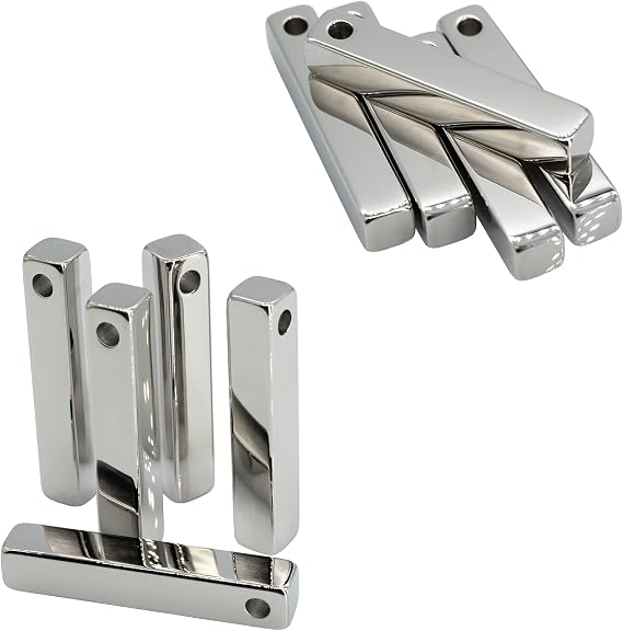 StayMax Rectangle Bar Engraving Blanks Stainless Steel Engraving Blank 10 Pack