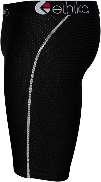 Ethika Men's Staple Boxer Brief, 4-Way Stretch with Signature Waistband, No