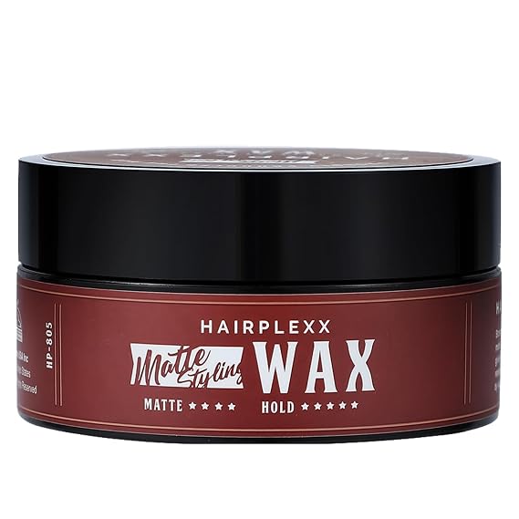 Hairplexx Matte Wax - Matte Finish Molding Hair Paste, Strong Hold All Day - Improve Texture and Thickness For All Hair Types, Paraben Free 2.7 oz