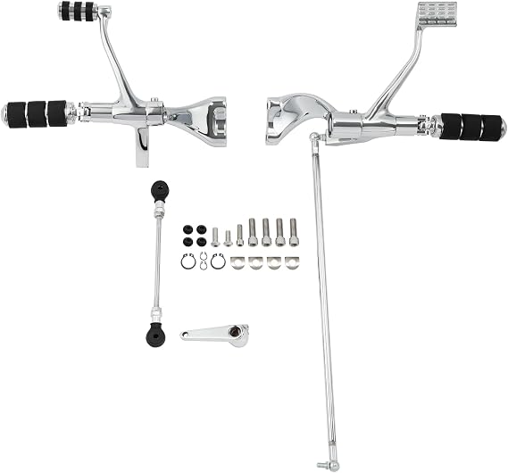 Forward Controls Pegs Levers Fit For Harley Sportster | Motorcycle Forward Controls Kit,Fit For Harley Sportster 1200 883 XL Iron 2004-2013,Chrome