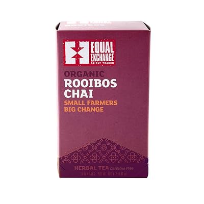 Equal Exchange Organic Caffeine Free Rooibos Chai, 20-Count