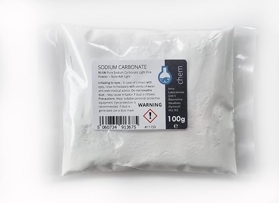 Intralabs - Sodium Carbonate Light Fine Powder 100g - Soda Ash Light