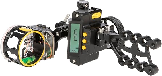 Trophy Ridge Digital React Trio Bow Sight - 2 Micro Adjustable Horizontal Pins, 1 Vertical Pin, Digital Readout, Fast Setup, Dead Set Accuracy, 5 Customizable Profiles, 4 Brightness Settings