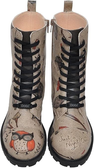 DOGO Personalize Your Life Zipsy - Zippered Lace Up Women's Boots - Mid-Calf - Chic, Elegant and Casual Style - Vegan, Environmentally Friendly and Handmade - Breathable Design