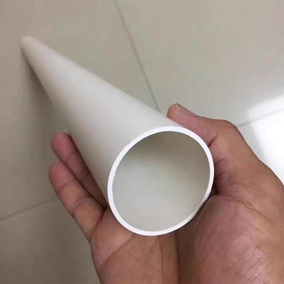 PVC Downspout Drain Pipe, Underground Channel Drainage Pipe for Bathroom/ Patio/ Driveway/ Yard/ Garden, Commercial Residential Rain Gutter/ Landscape Drainage System(Dia 160 MM/6 3/10 In,L 1m/3.3ft)