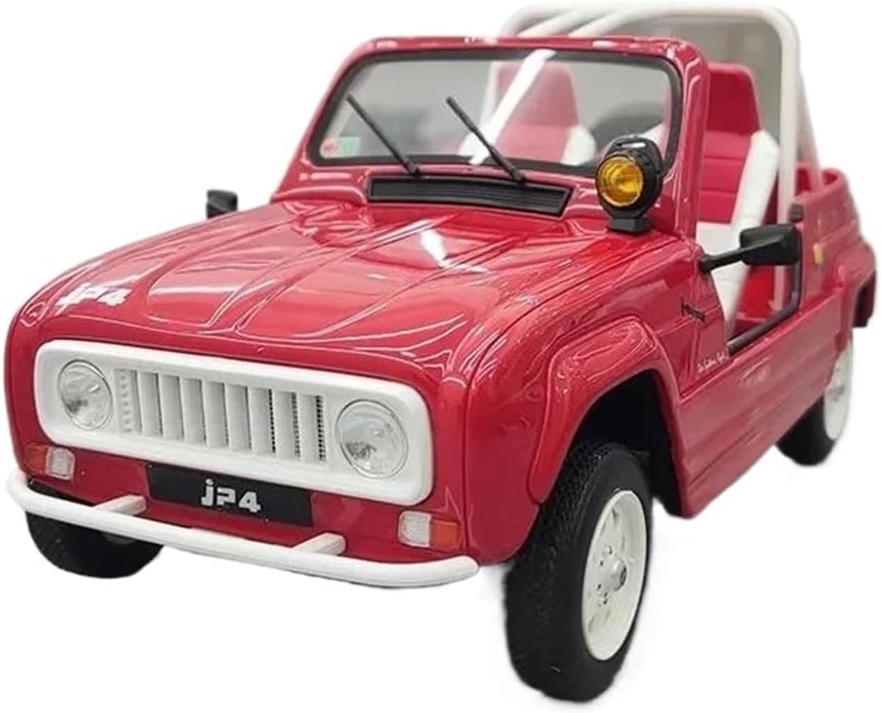 1:18 for Renault 4L JP4 Off-Road Vehicle Simulation Resin Car Model Collectible Desktop Ornaments Mini Simulation Toys
