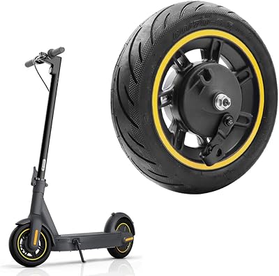 YBang 10 Inch 6070-6.5 Front Wheel with Tubeless Tire Assembly Replacement for Segway Ninebot Max G30 Electric Scooter