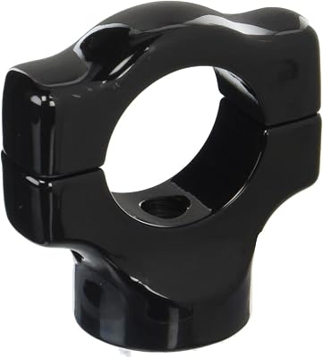 Kuryakyn 3117 Motorcycle Accessory: Side Mount License Plate Holder Clamp for 2008-17 Harley-Davidson Softail Motorcycles, Gloss Black