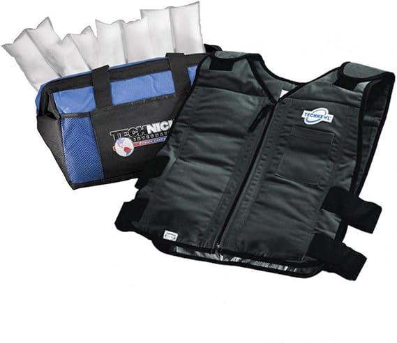 TechKewl Phase Change Cooling Vest - Black