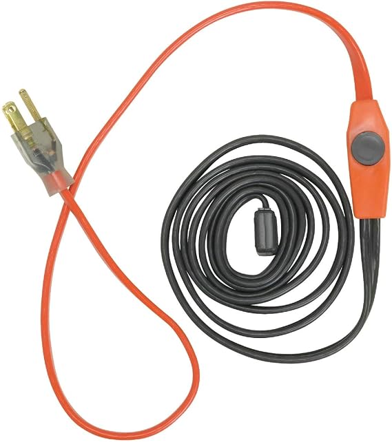 EasyHeat 3' Pipe Heating Cable, Prevent Pipe Freeze, Easy to Use, 7 Watt per foot, 21 Watts