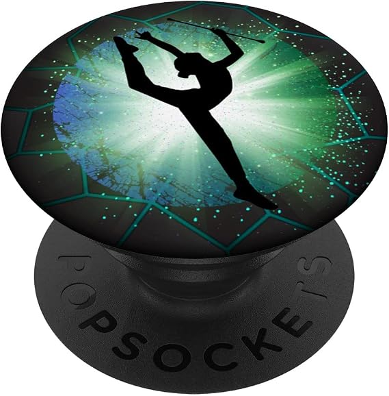 Stunning Rhythmic Gymnastics Twirling Baton Club Girls Youth PopSockets Swappable PopGrip
